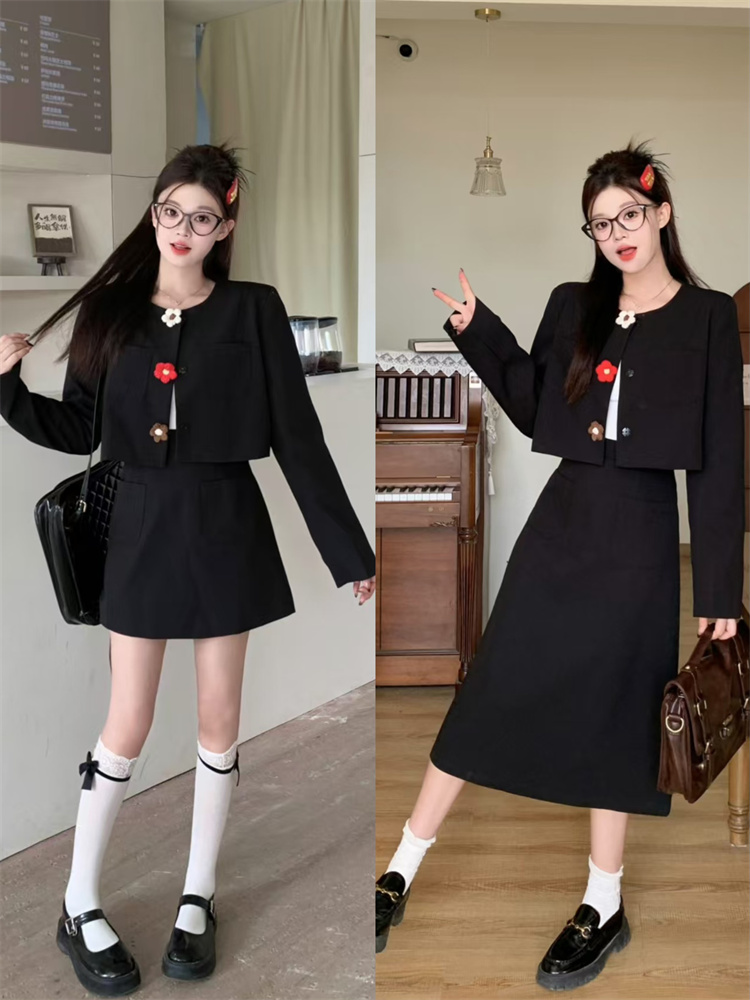Women's 2026 Spring Two-Piece Set Long Sleeve Round Neck Cotton