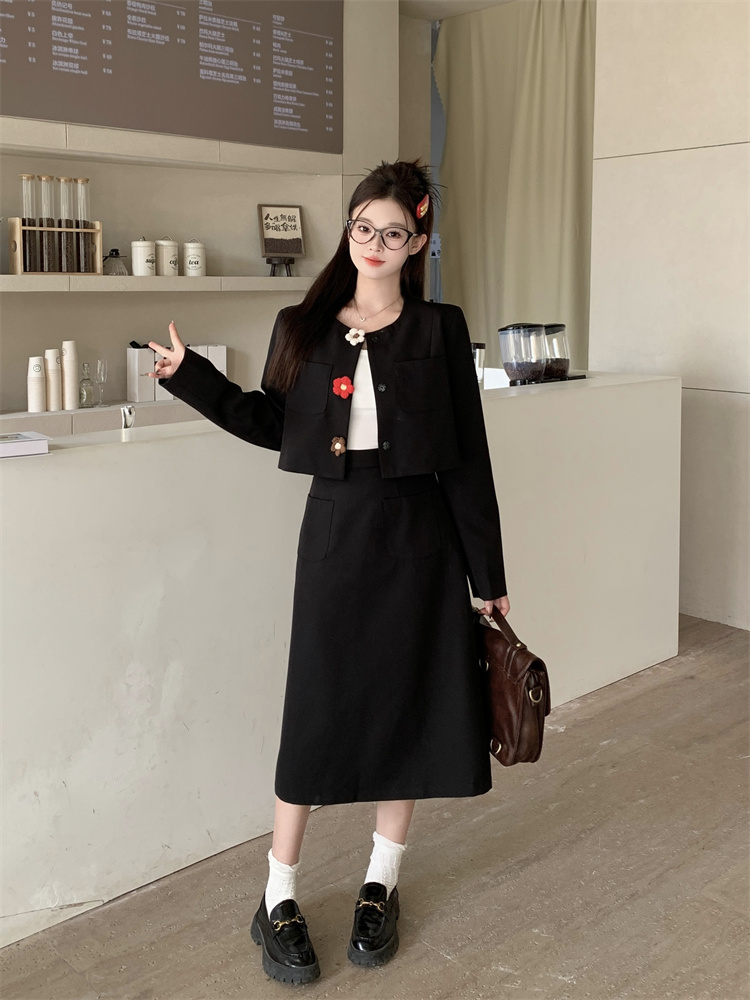 Women's 2026 Spring Two-Piece Set Long Sleeve Round Neck Cotton - Image 3