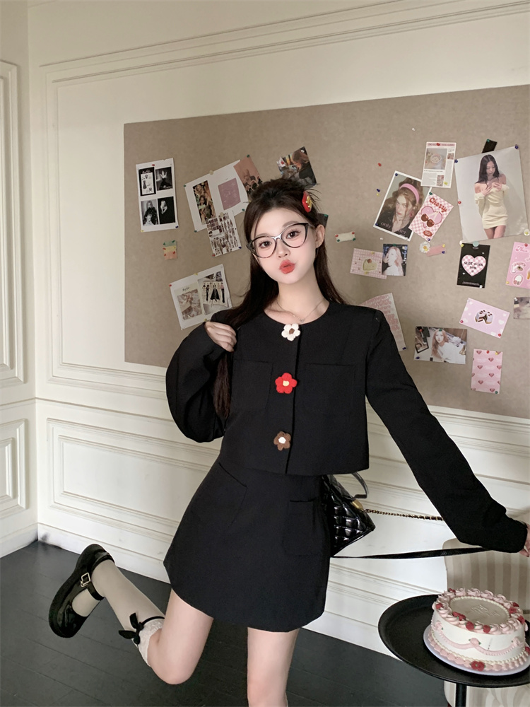 Women's 2026 Spring Two-Piece Set Long Sleeve Round Neck Cotton - Image 4