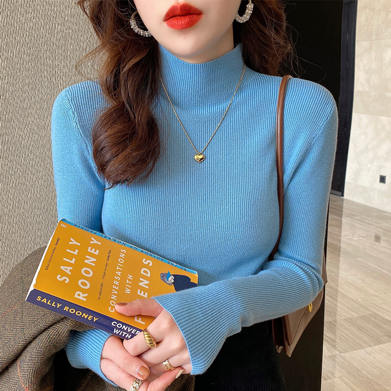 Women's Half Turtleneck Knit Sweater 2026 Fall Winter Base Layer - Style 3aa7f2 - Image 5