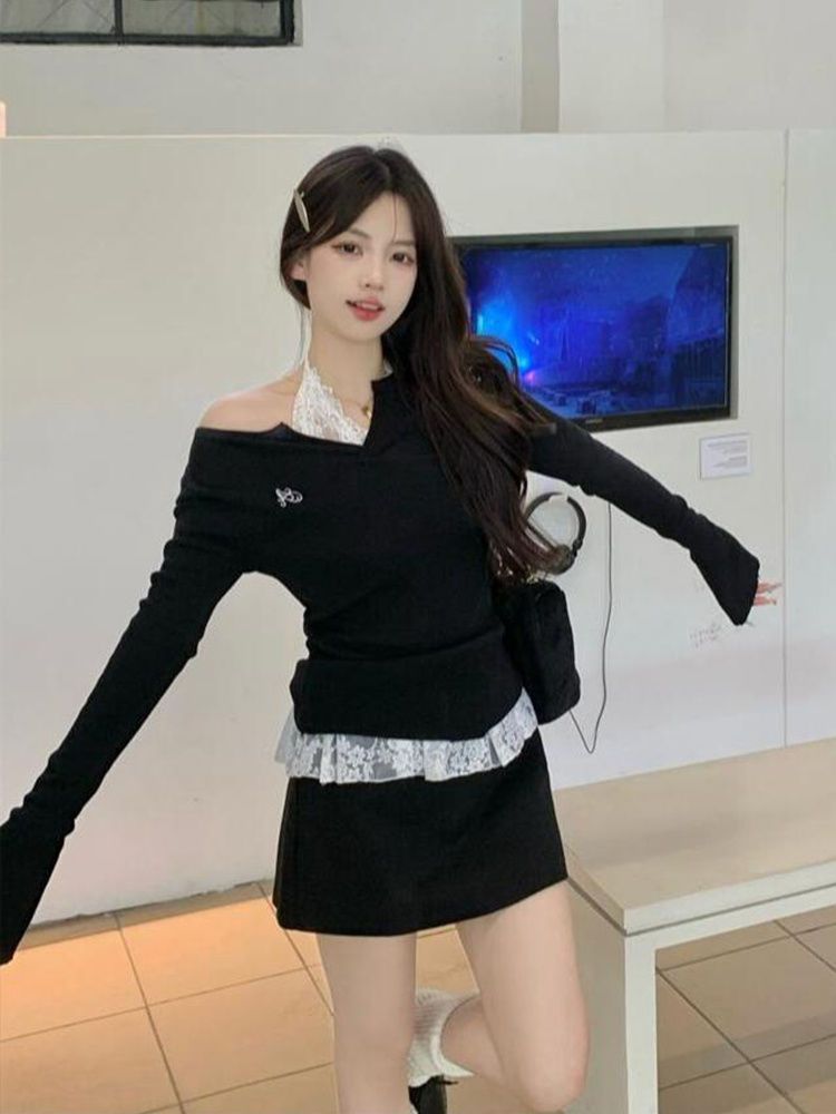Women's V-Neck Long Sleeve T-Shirt Slim Fit Layering Top 2026 Summer New - Image 3